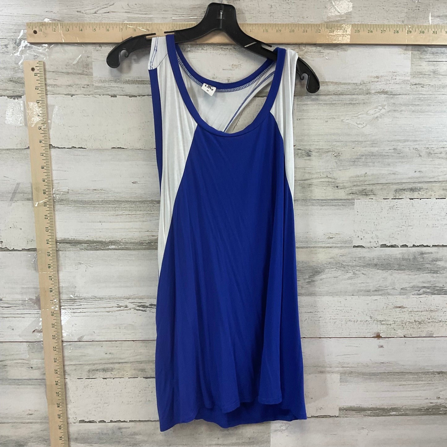 Blue & White Tank Top Sew In Love, Size 2x