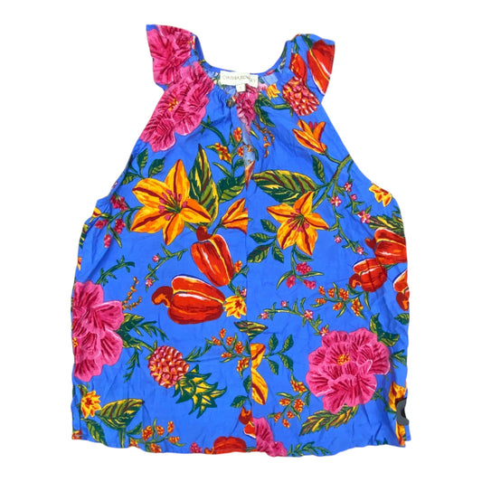 Top Sleeveless By Cynthia Rowley In Floral Print, Size:S