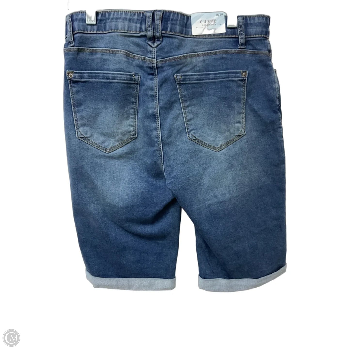 Shorts By Curve Appeal In Blue Denim, Size: 8