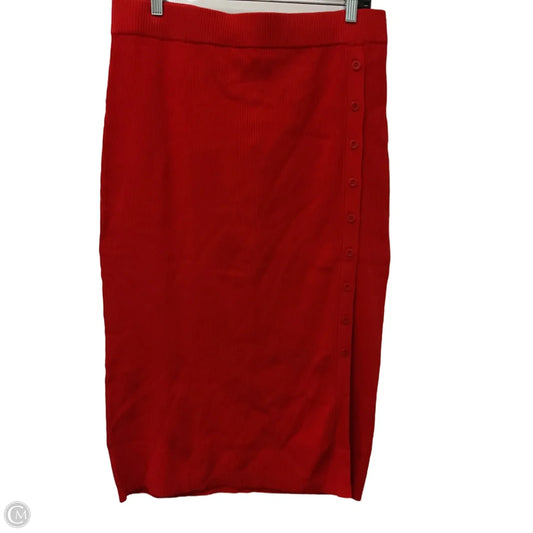 Skirt Maxi By Clothes Mentor In Red, Size: Xxl