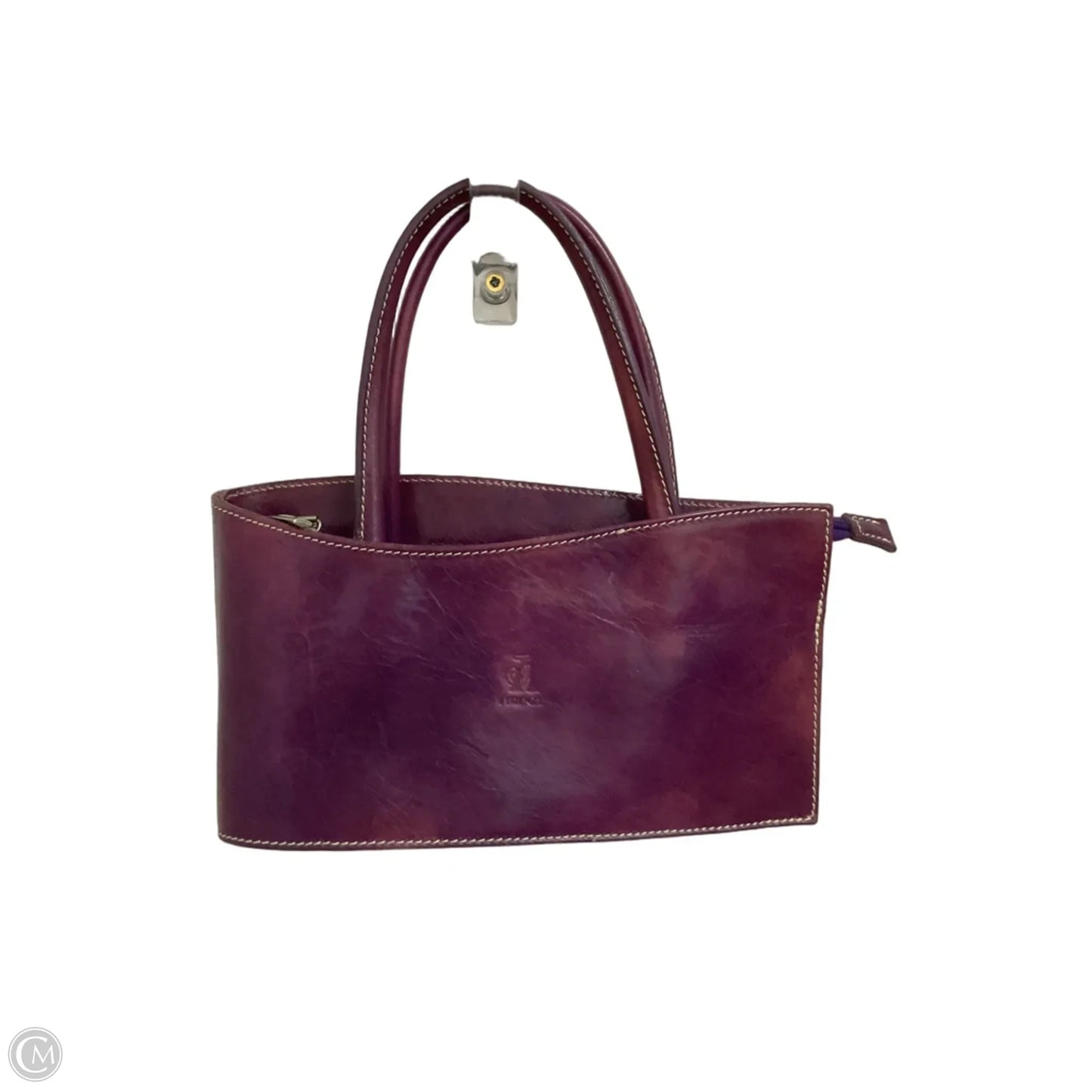 Handbag Leather By Cmc, Size: Medium