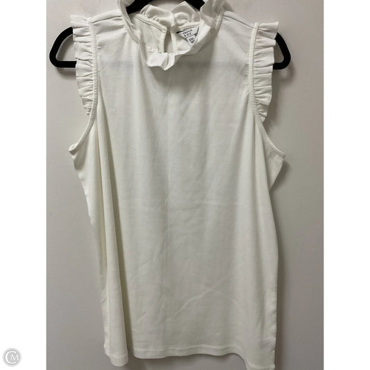 Top Sleeveless By Crown And Ivy In White, Size: Xxl