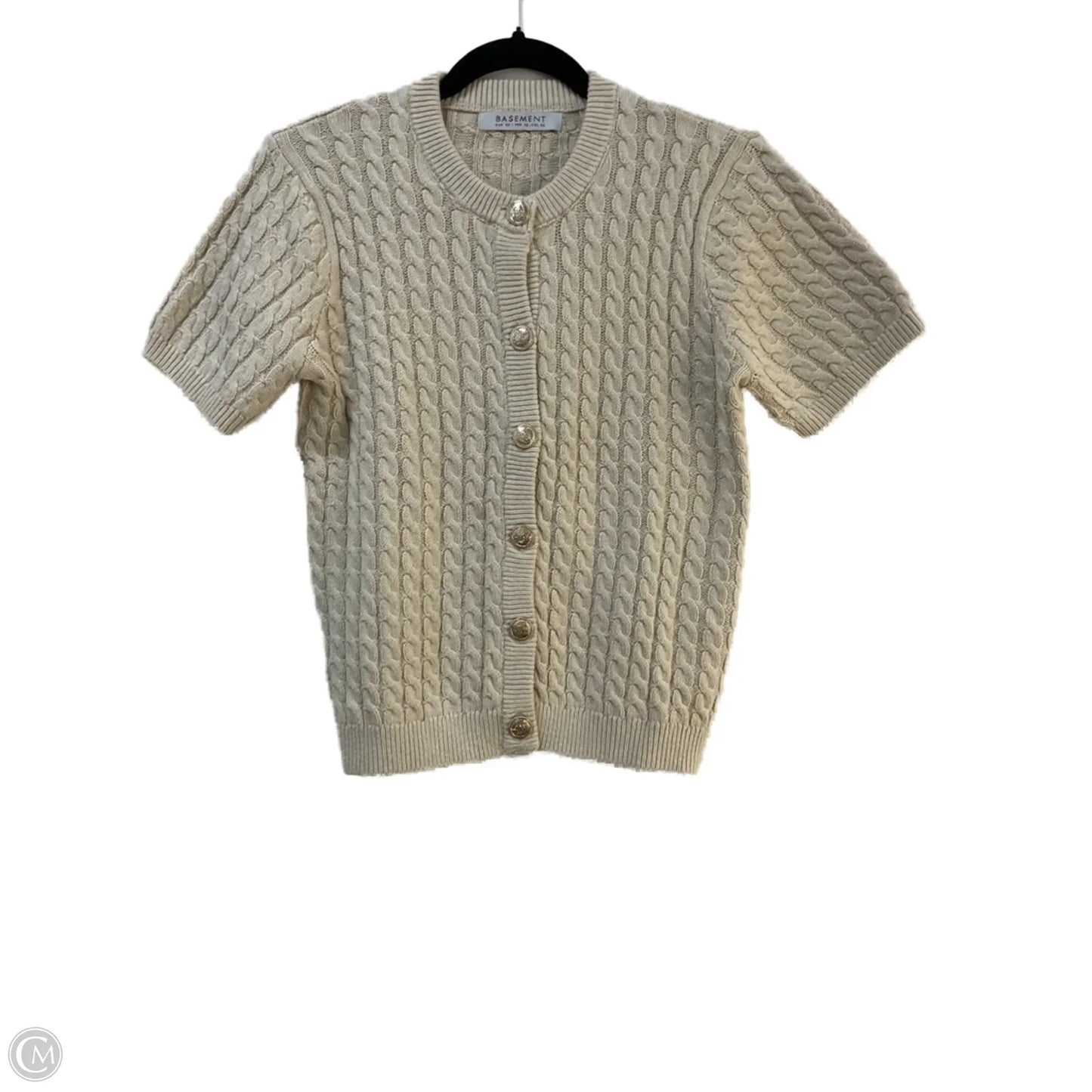 Sweater Cardigan By Clothes Mentor In Tan, Size: Xs