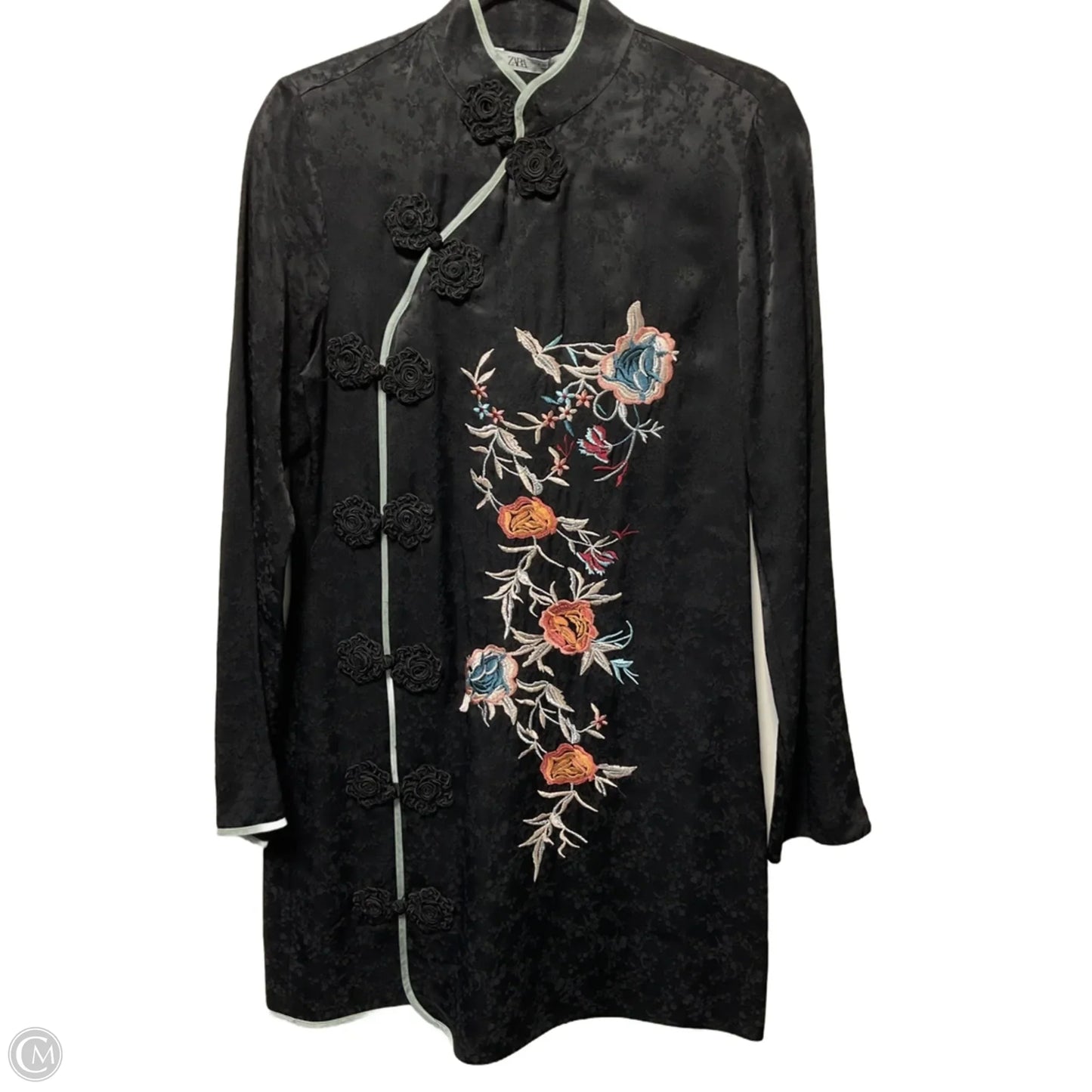 Dress Casual Midi By Zara In Black, Size: M