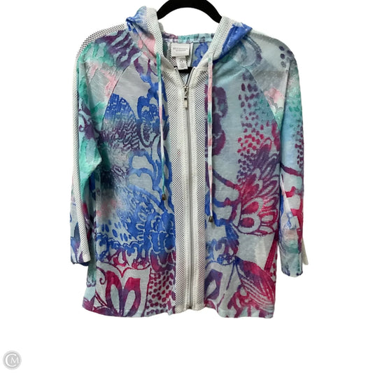 Jacket Other By Chicos In Blue & White, Size: S