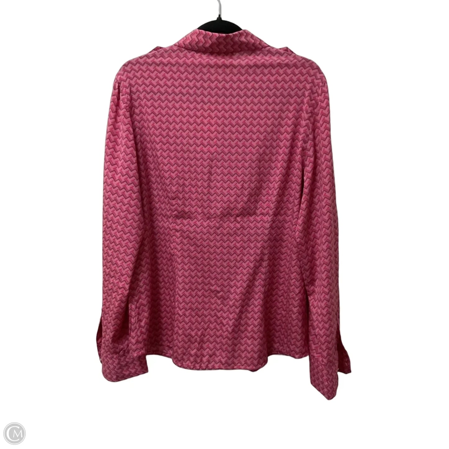 Blouse Designer By Tory Burch In Geometric Pattern, Size: 14