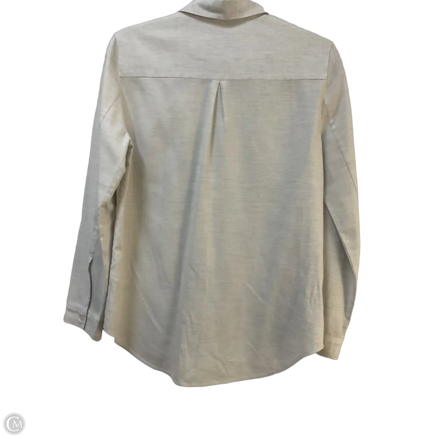 Blouse Long Sleeve By Clothes Mentor In White, Size: S