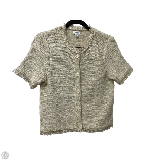 Sweater Cardigan By J. Crew In Tan, Size: Xs