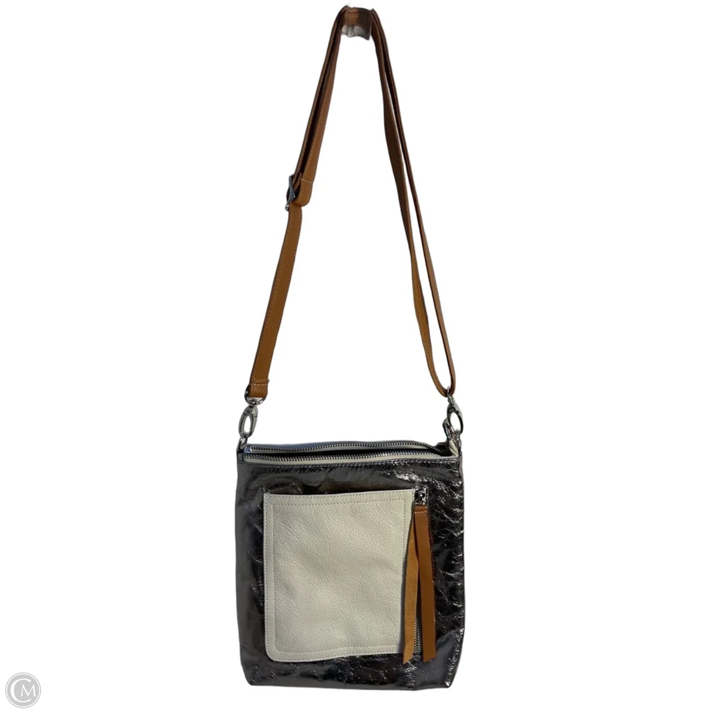 Crossbody Leather By Clothes Mentor, Size: Medium