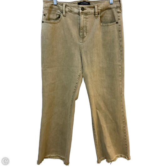 Jeans Cropped By Liverpool In Tan, Size: 14