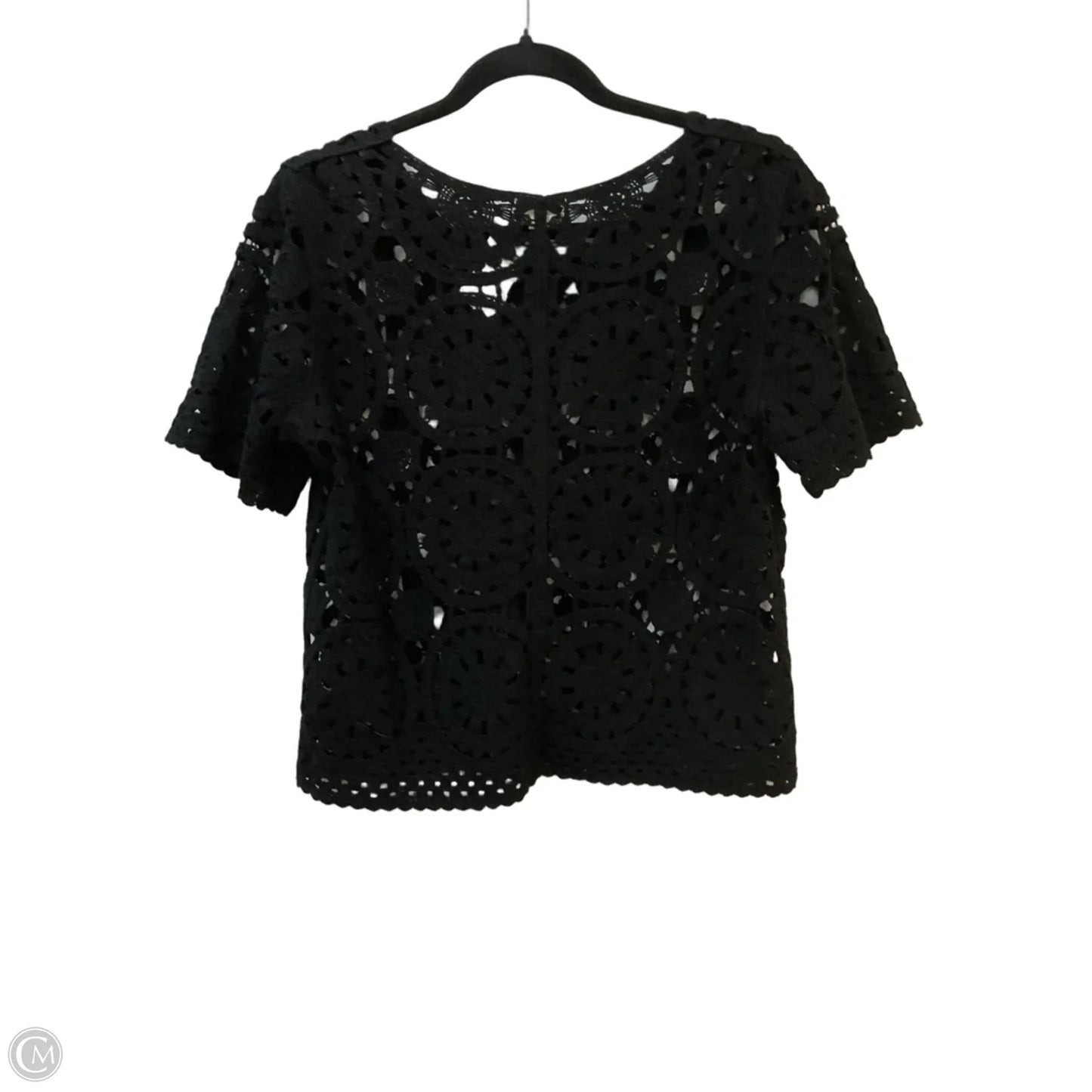 Sweater Cardigan By Ultra Pink In Black, Size: M