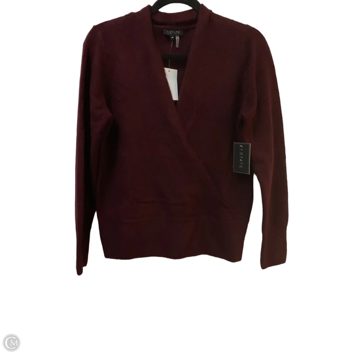 Sweater By 1.state In Maroon, Size: M