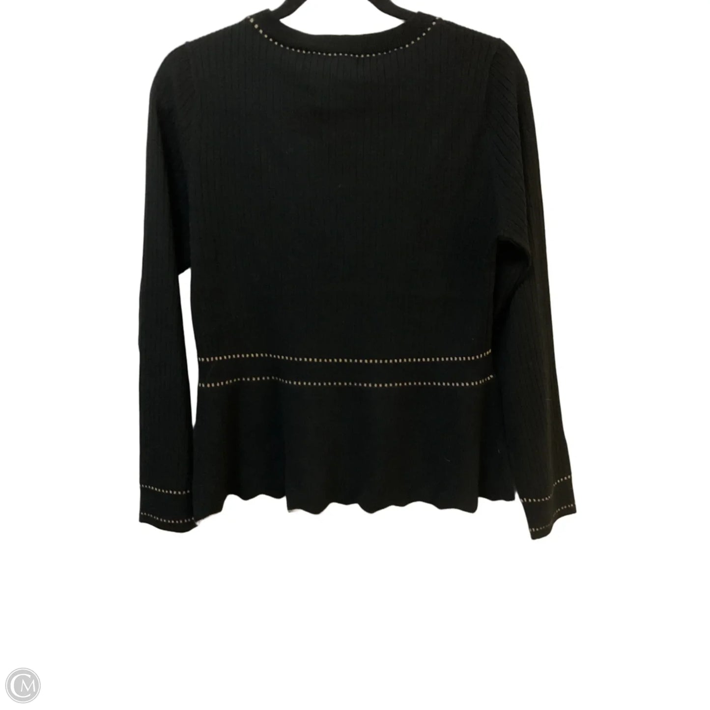 Sweater By Clothes Mentor In Black & Tan, Size: L