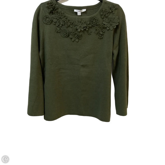 Sweater By Chicos In Green, Size: M