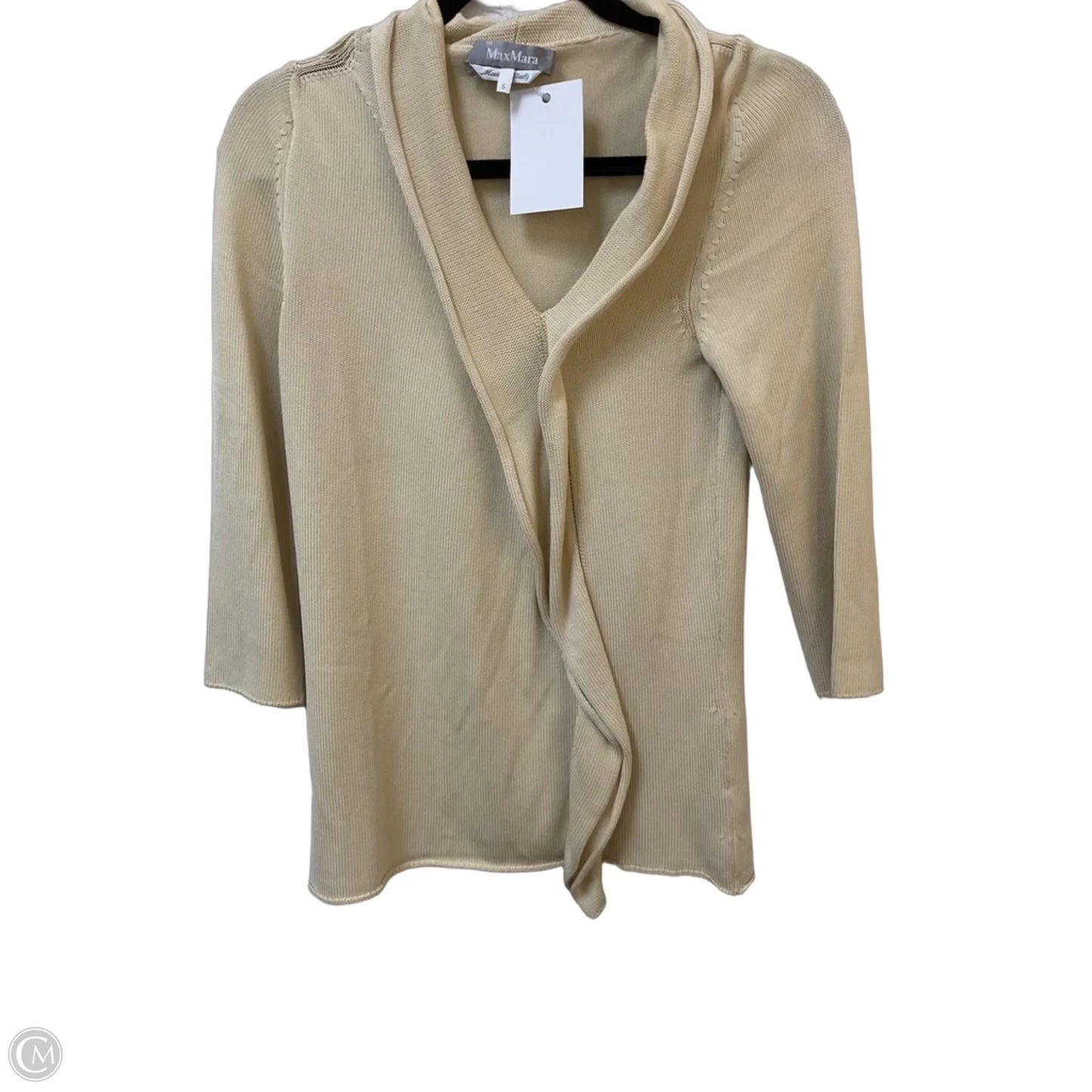 Sweater Designer By Max Mara In Beige, Size: S