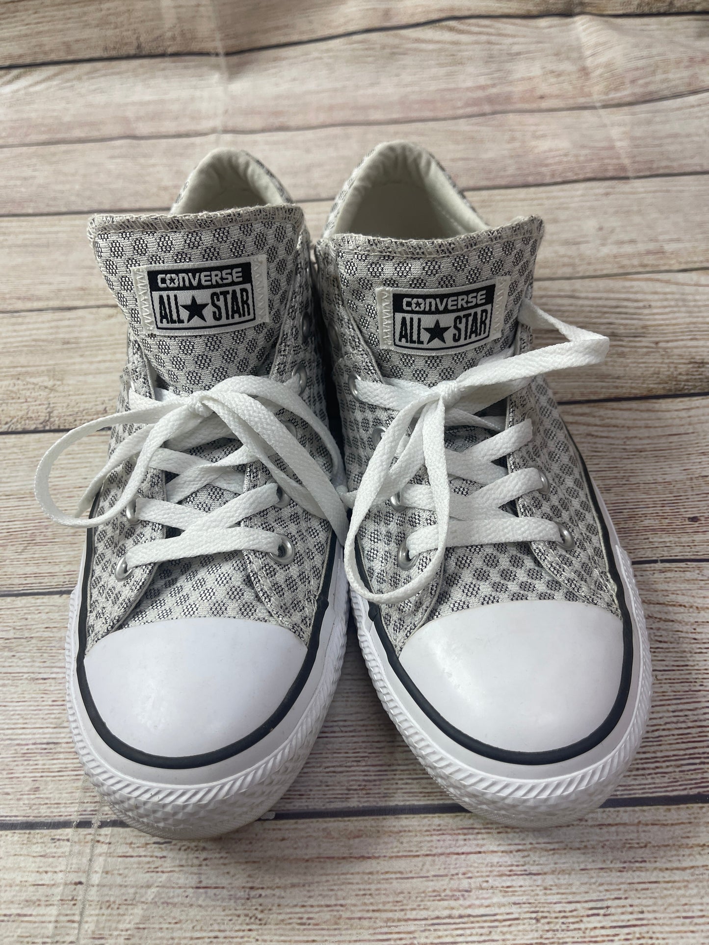 Silver Shoes Sneakers Converse, Size 10