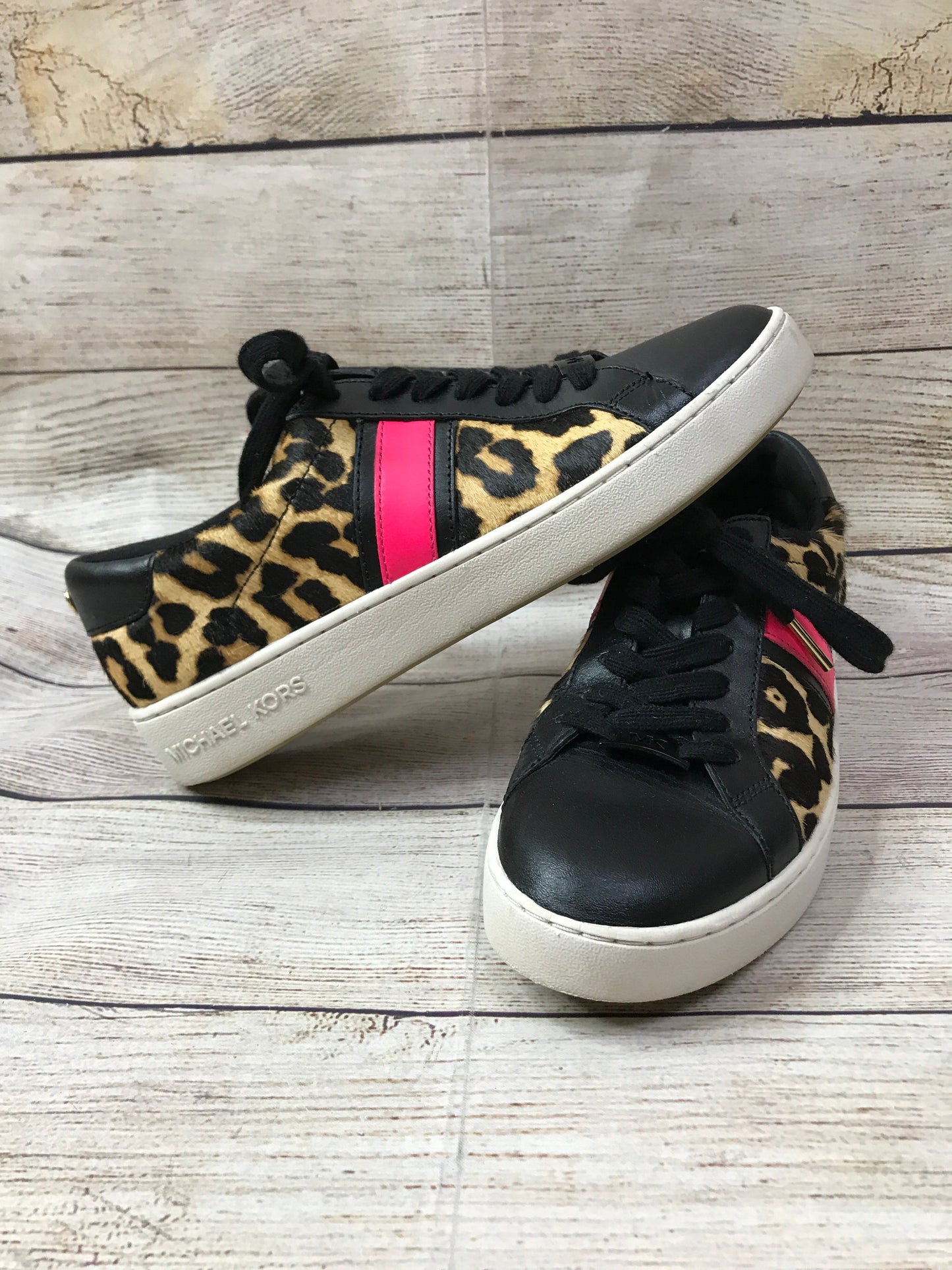 Animal Print Shoes Sneakers Michael Kors, Size 7