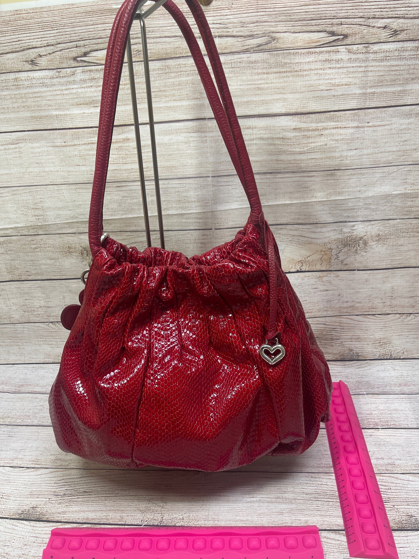 Handbag Leather By Brighton, Size: Large