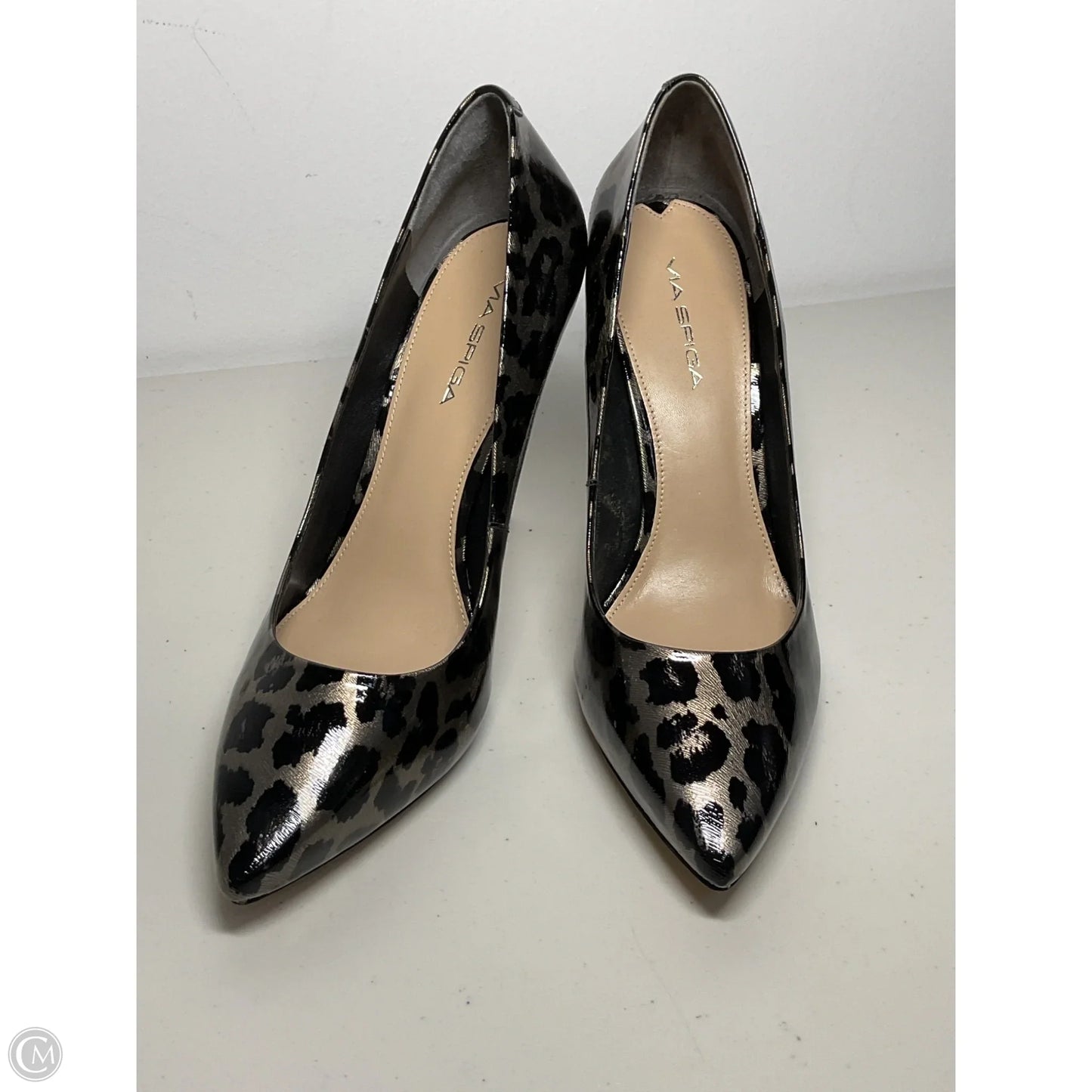 Shoes Heels Stiletto By Via Spiga In Animal Print, Size: 10