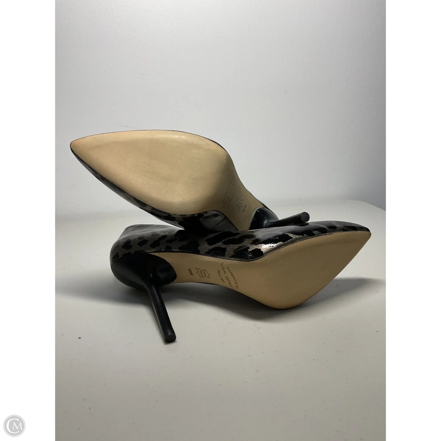 Shoes Heels Stiletto By Via Spiga In Animal Print, Size: 10