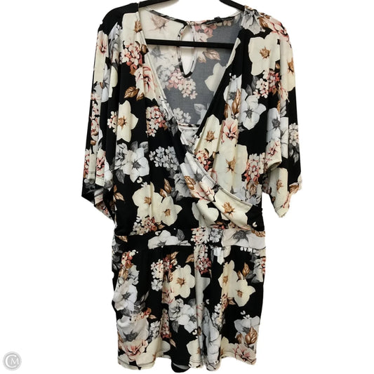 Romper By White House Black Market In Black & Cream, Size: L