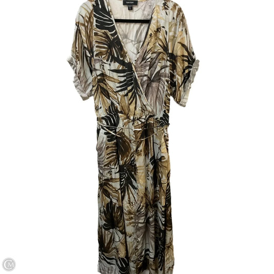 Dress Casual Maxi By Karen Kane In Brown & Tan, Size: Xl