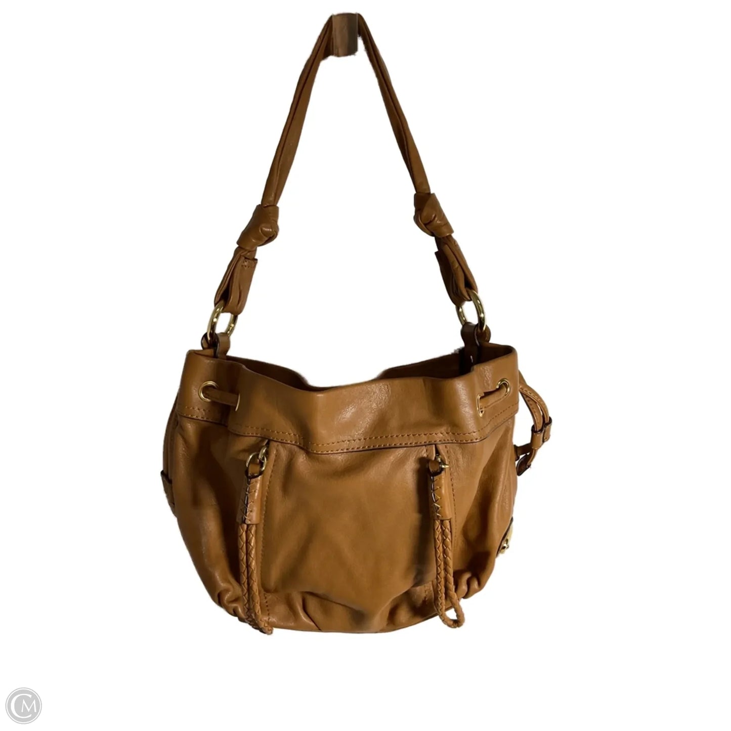 Handbag Leather By B. Makowsky, Size: Medium