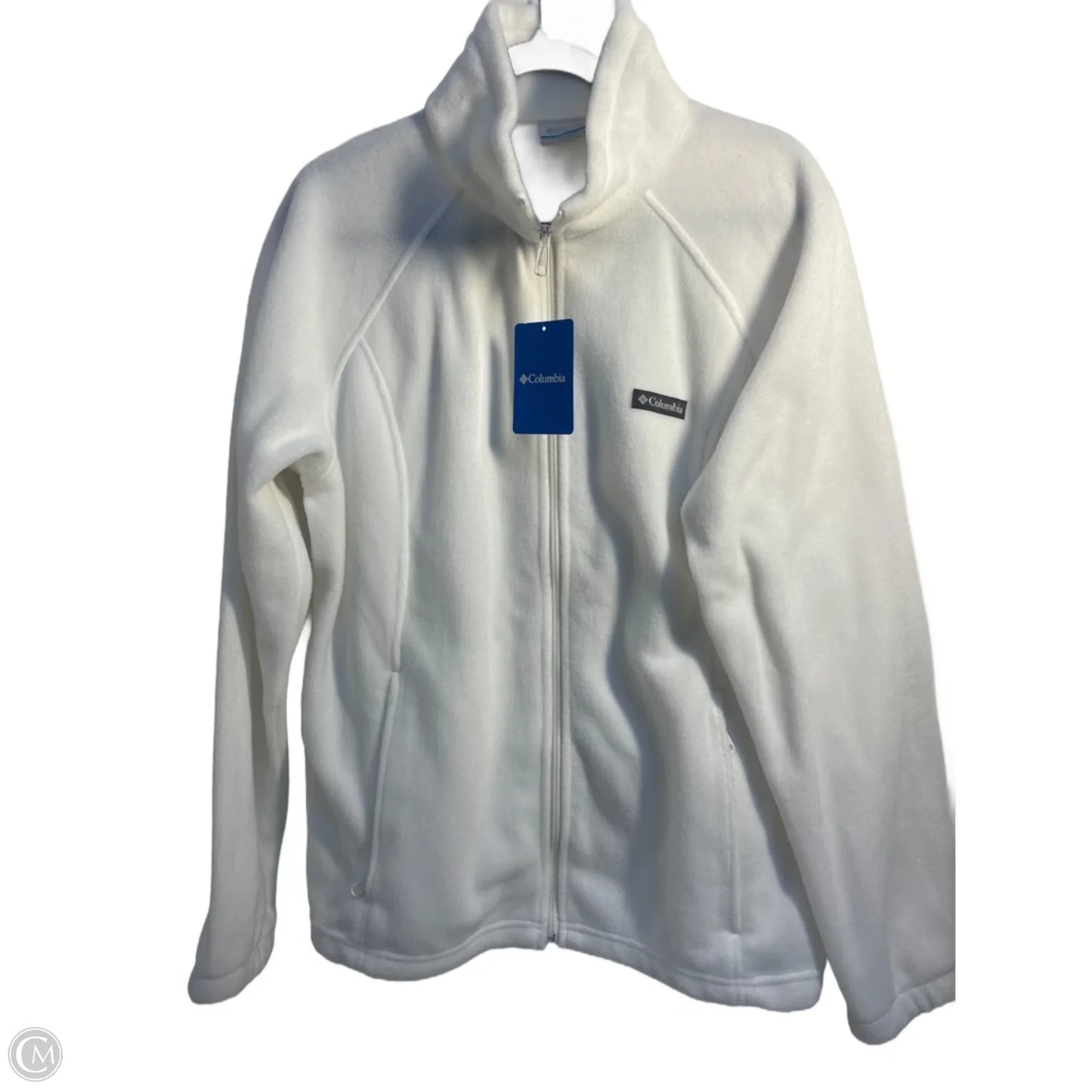 Jacket Fleece By Columbia In White, Size: Xxl