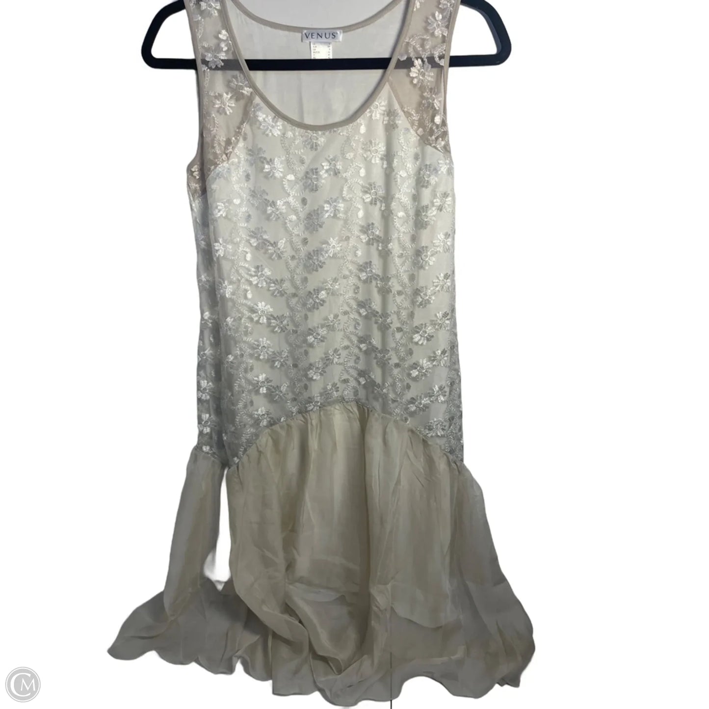 Dress Party Short By Venus In Cream & Tan, Size: Xs