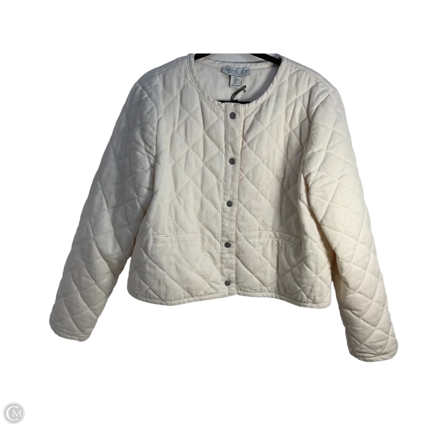 Jacket Puffer & Quilted By Rachel Zoe In Cream, Size: Xl