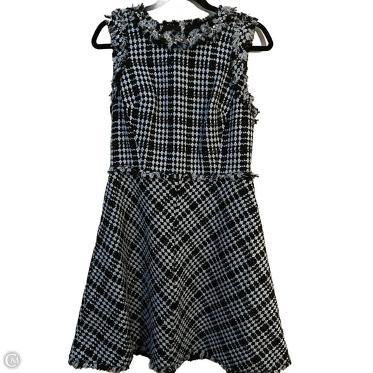 Dress Designer By Kate Spade In Black & Blue, Size: 8