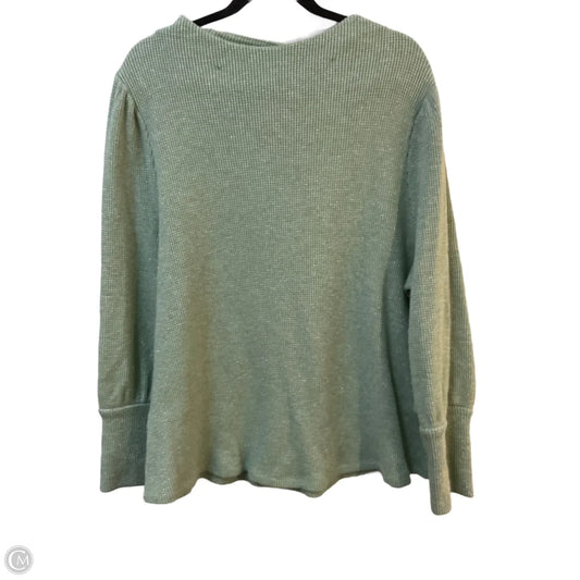 Sweater By Soft Surroundings In Green & Silver, Size: 3x