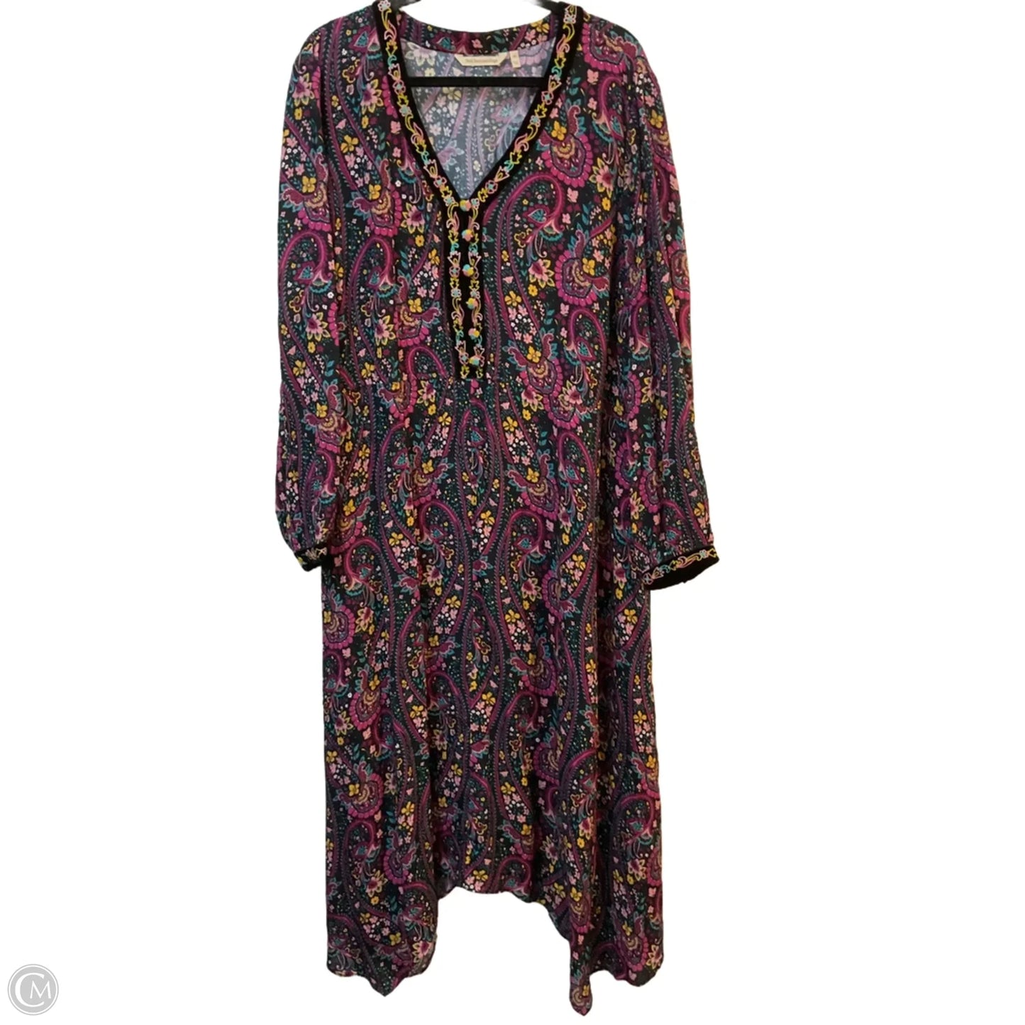 Dress Party Long By Soft Surroundings In Paisley Print, Size: 2x