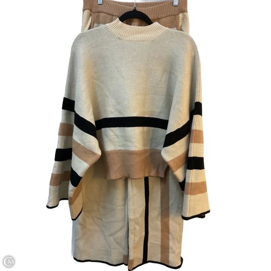 Lounge Set Pants By Cme In Black & Brown, Size: M