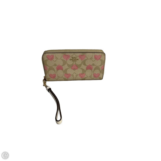 Wristlet Designer By Coach, Size: Large
