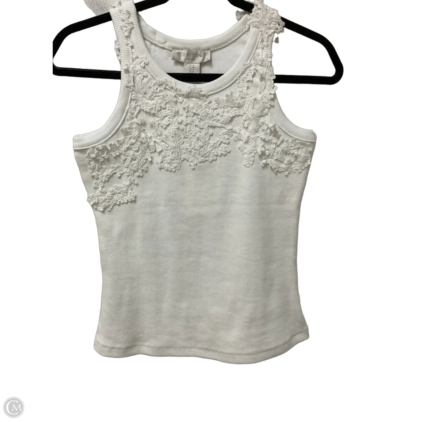 Top Sleeveless By Cmc In White, Size: M