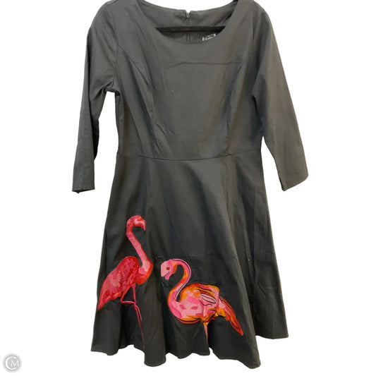 Dress Party Midi By Clothes Mentor In Black & Pink, Size: Xl