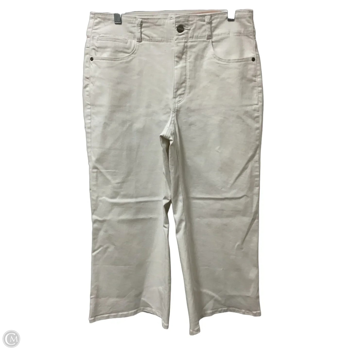 Jeans Wide Leg By Not Your Daughters Jeans In White Denim, Size: 8