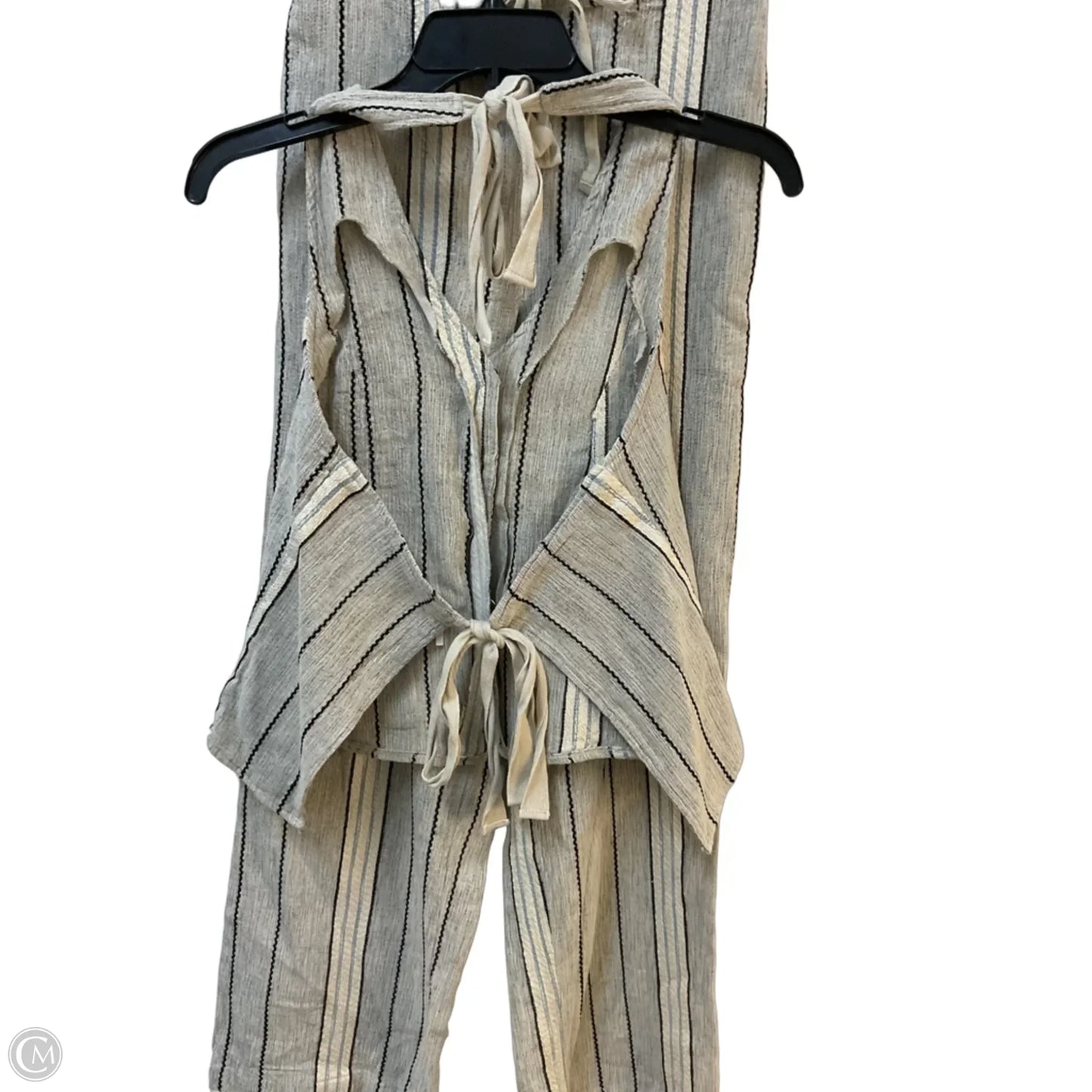 Pants Set 2pc By Free People In Striped Pattern, Size: S