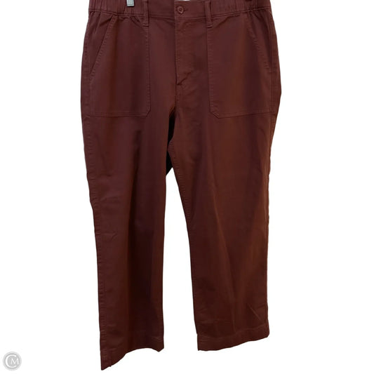 Pants Wide Leg By American Eagle In Mauve, Size: L