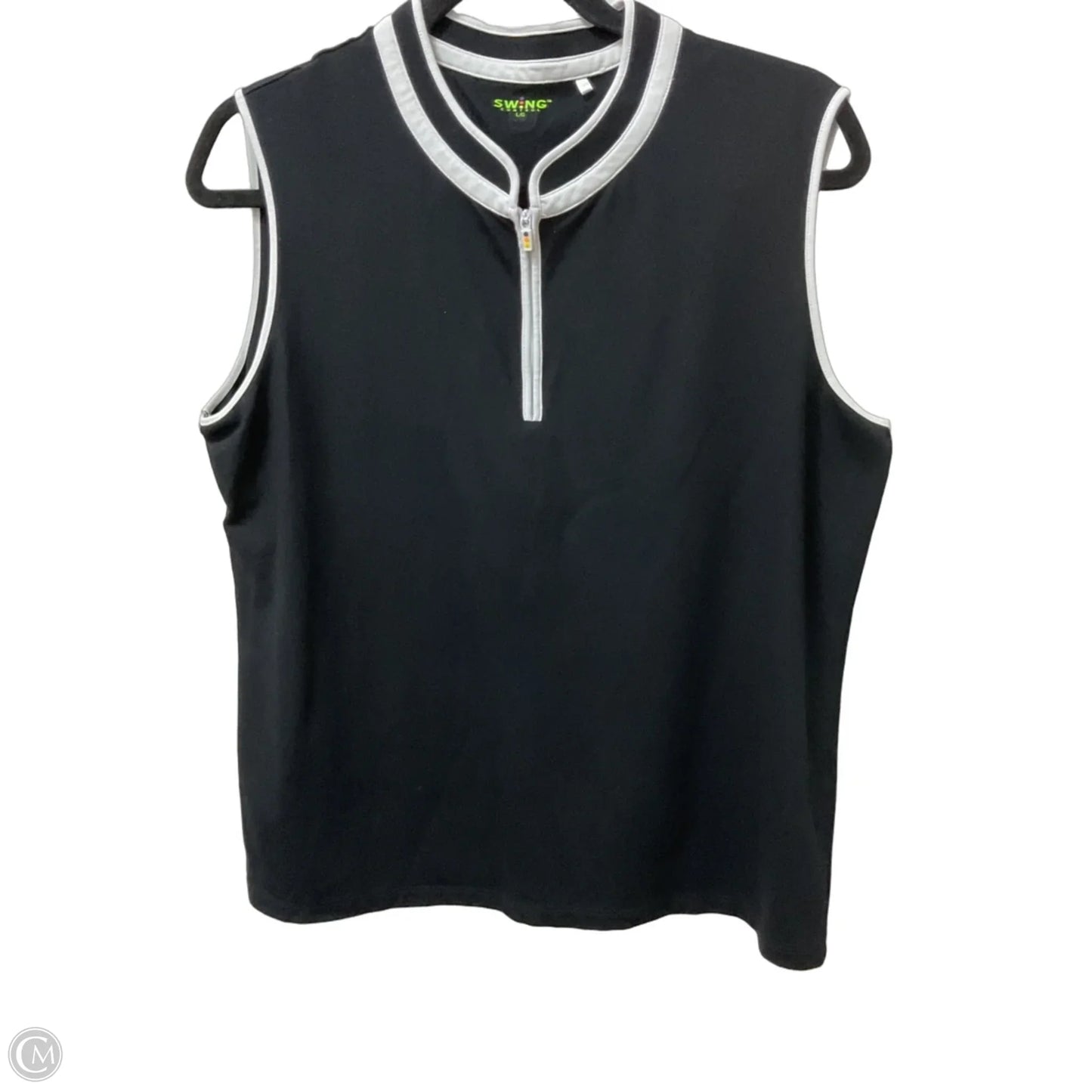 Athletic Tank Top By Cmb In Black & White, Size: L