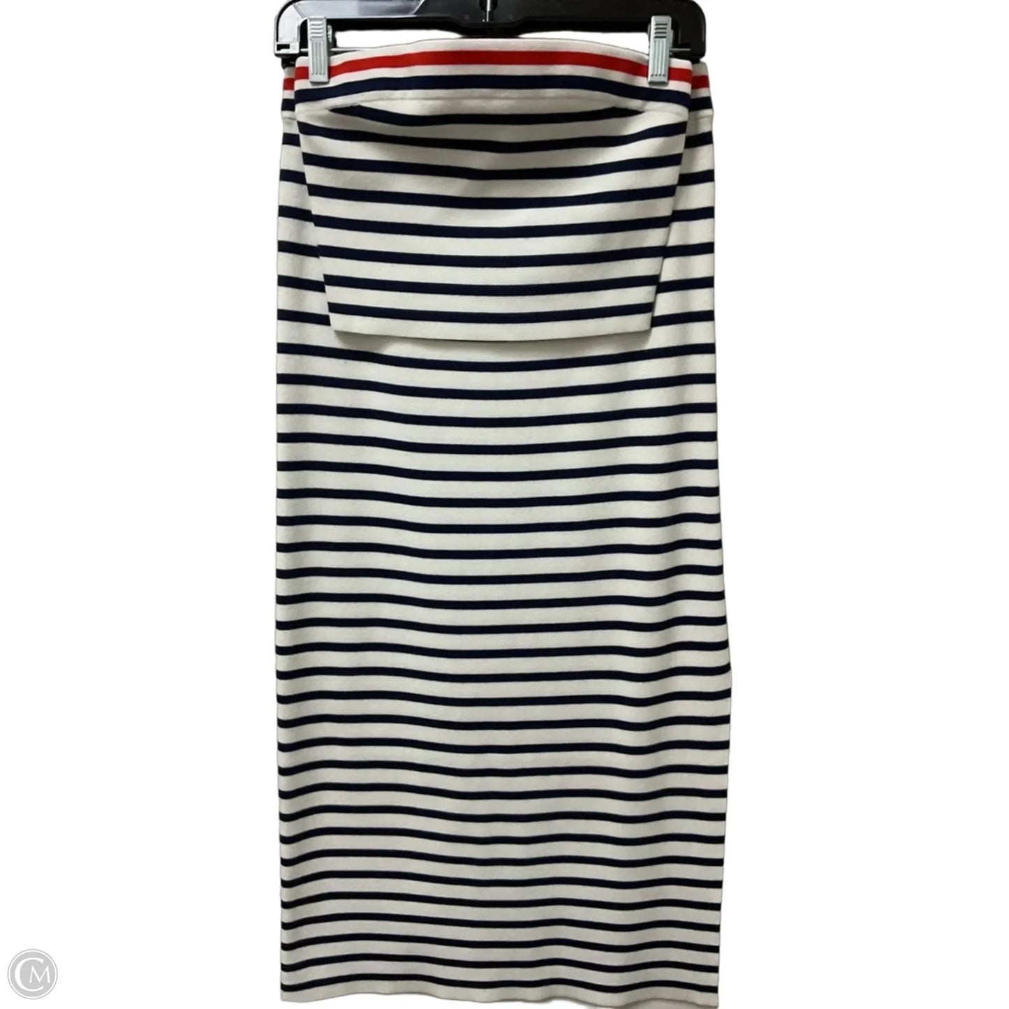 Skirt Set 2pc By Loft In Blue & Red & White, Size: M