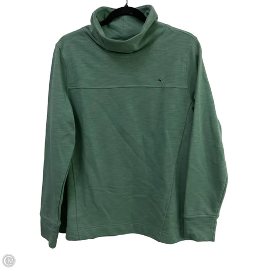 Sweatshirt Collar By Vineyard Vines In Green, Size: M