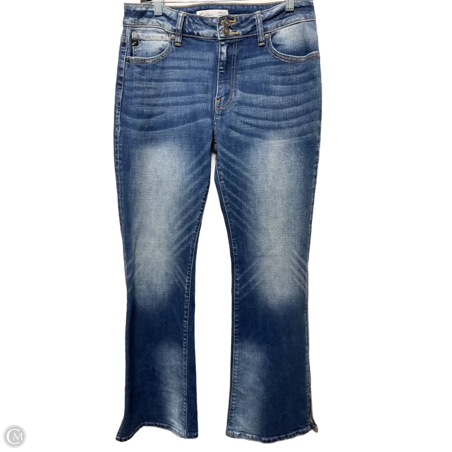 Jeans Flared By Kancan In Blue Denim, Size: 6