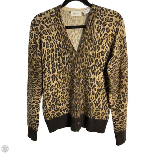 Sweater Cashmere By Neiman Marcus In Leopard Print, Size: L
