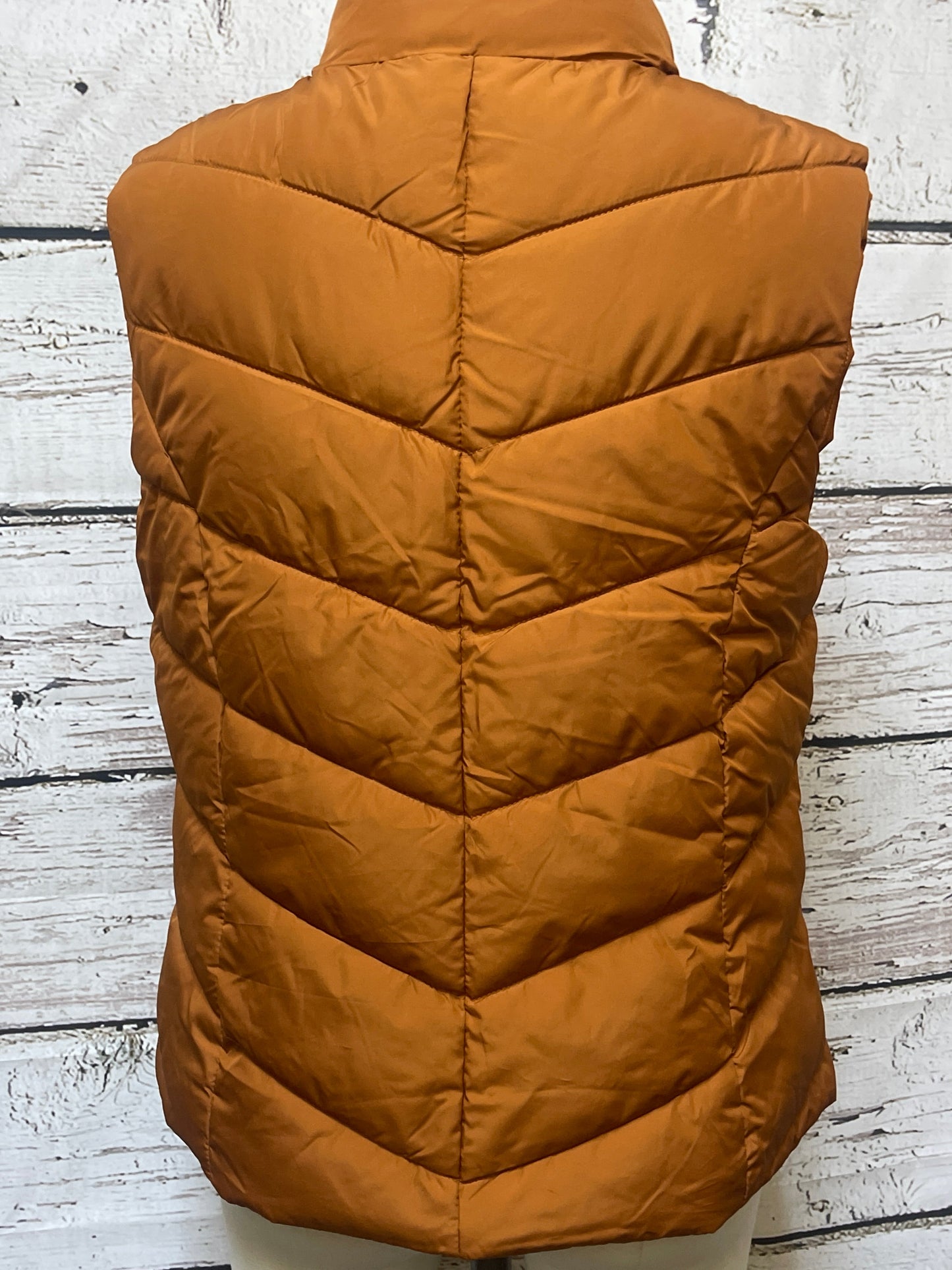 Vest Puffer & Quilted By Cole-haan In Copper, Size: M