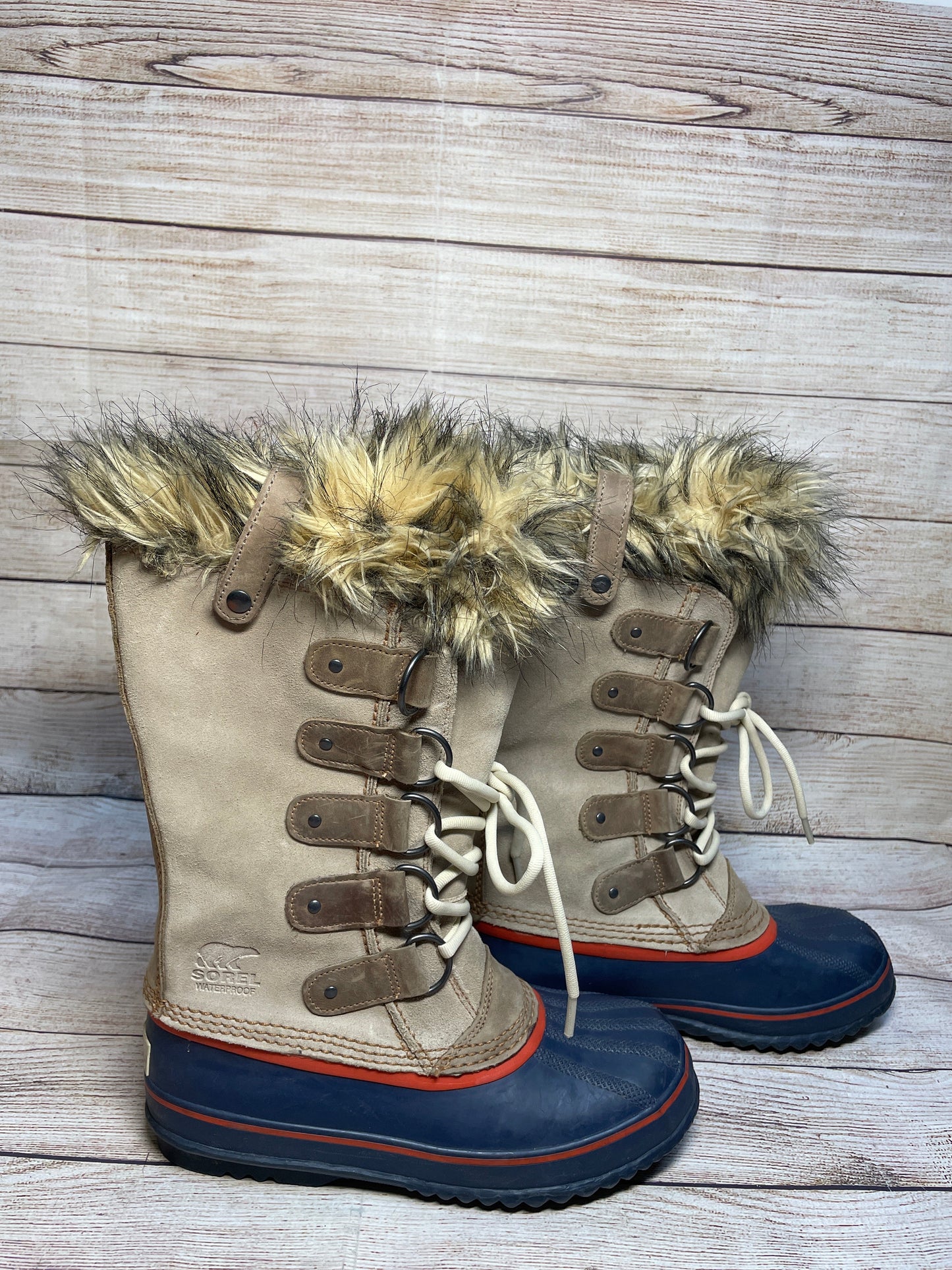 Boots Snow By Sorel In Beige, Size: 8