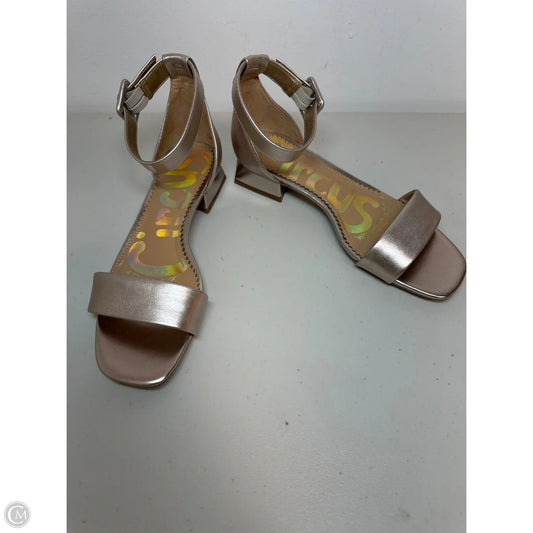 Sandals Heels Block By Sam Edelman In Silver, Size: 6.5