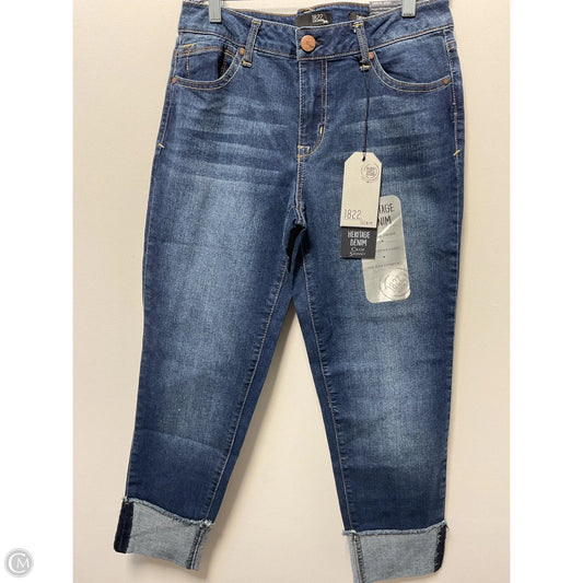 Jeans Cropped By 1822 Denim In Blue Denim, Size: 10