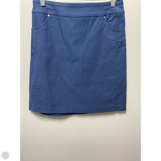 Skirt Mini & Short By Tribal In Blue, Size: S